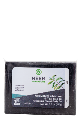 Activated Charcoal & Tea Tree Oil<br>Face & Body Bar